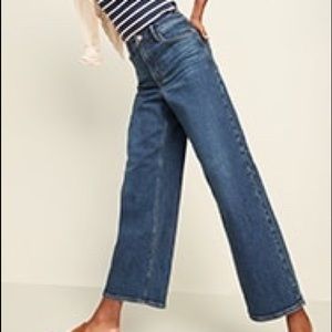 Old Navy Slim Wide Leg high rise jeans